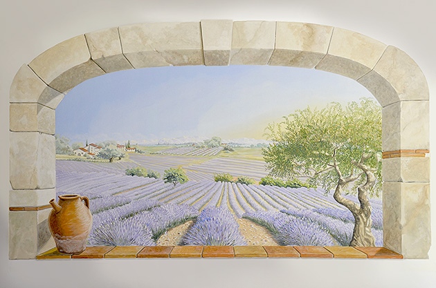 Chambre décor Provence